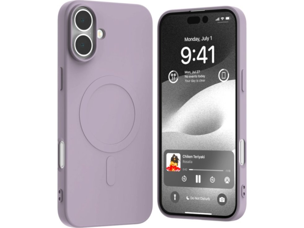 Ochranný kryt na iPhone 16 PLUS - Mercury, SemiSilicon MagSafe Purple