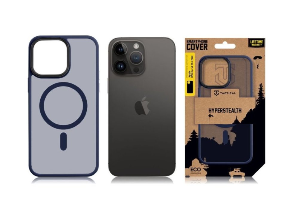Ochranný kryt pro iPhone 14 Pro MAX - Tactical, MagForce Hyperstealth Deep Blue