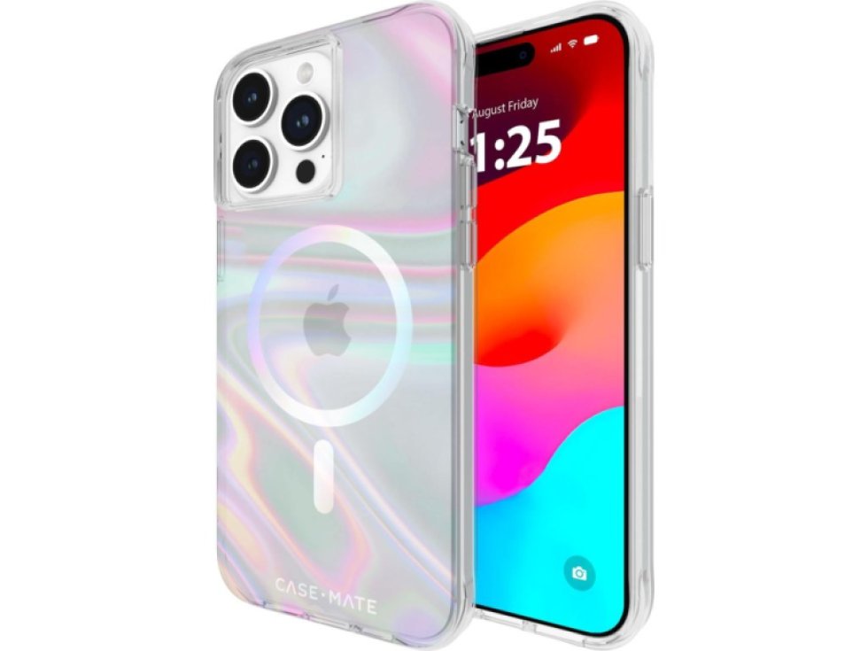 Ochranný kryt na iPhone 15 Pro MAX - Case Mate, Soap Bubble MagSafe
