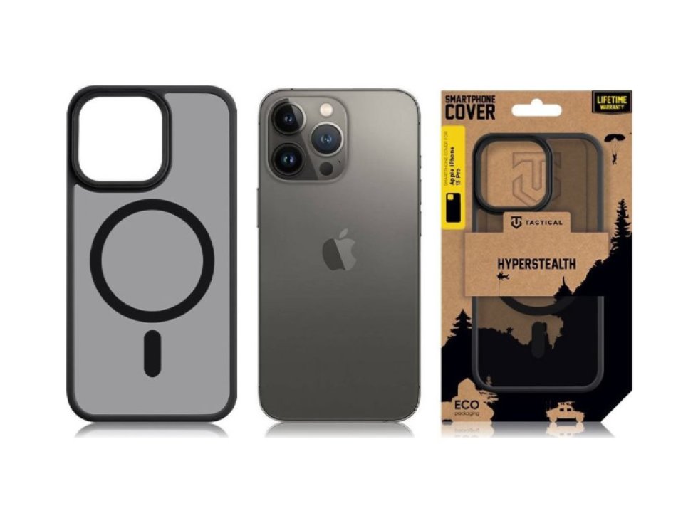 Ochranný kryt pro iPhone 13 Pro - Tactical, MagForce Hyperstealth Asphalt
