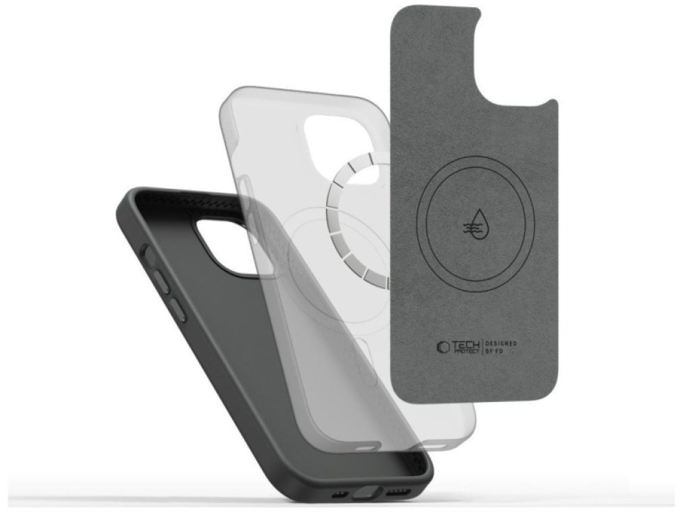 Ochranný kryt na iPhone 15 - Tech-Protect, Pure MagSafe Clay