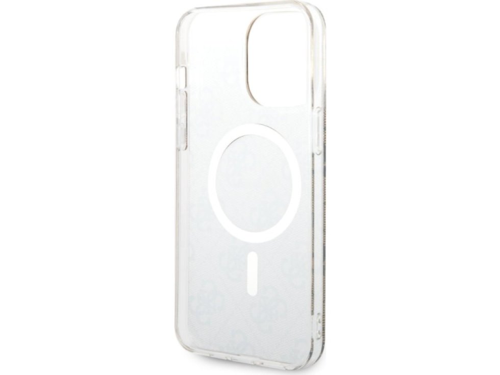 Ochranný kryt pro iPhone 14 Pro MAX - Guess, 4G IML MagSafe Brown GUHMP14XH4STW