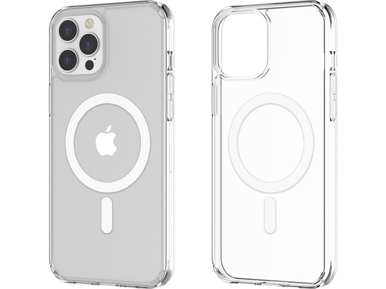 Průhledný tvrzený MagSafe kryt na iPhone 12 Pro Max