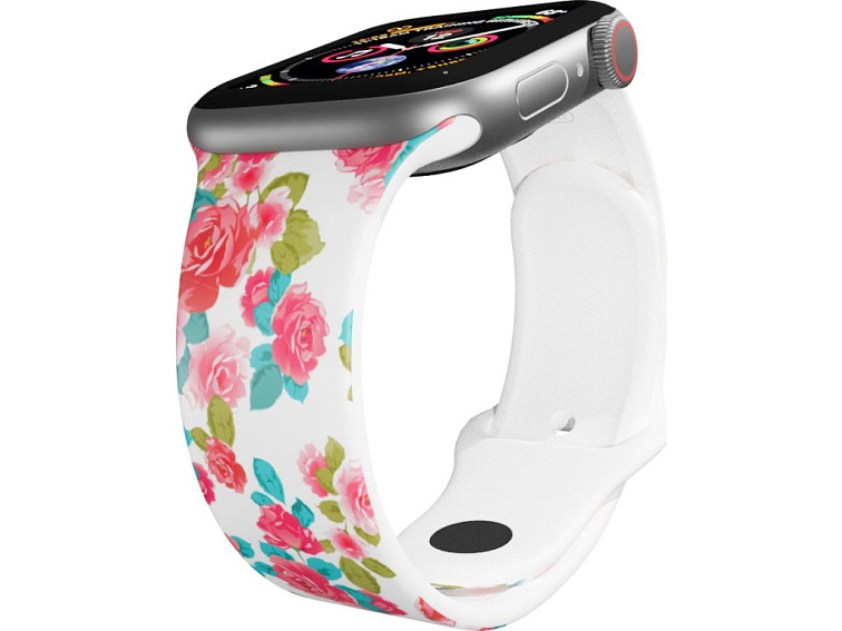 Apple watch řemínek Červené růžičky