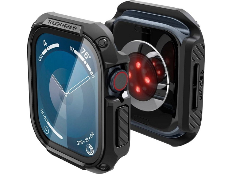 Pouzdro na Apple Watch 46mm - Spigen, Tough Armor Black
