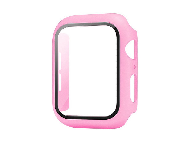 Ochranné pouzdro s tvrzeným sklem pro Apple Watch - Růžové