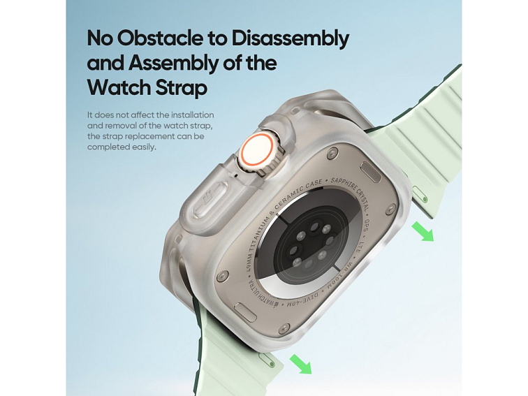 Ochranný kryt na Apple Watch 49mm - DuxDucis, Tamo White