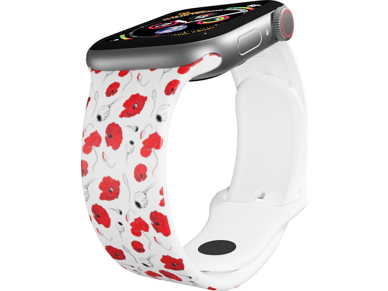 Apple watch řemínek Vlčí máky