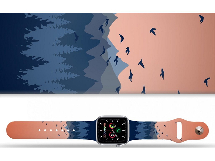 Apple watch řemínek Západ slunce na horách