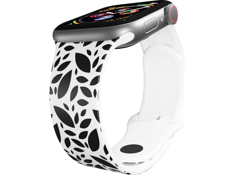 Apple watch řemínek Černobílé listy