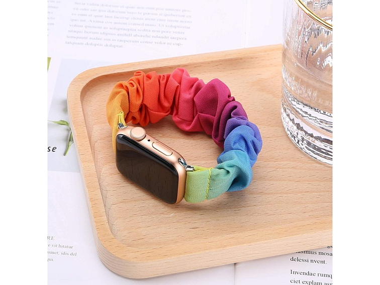 Stylový řemínek pro Apple Watch - Duhový