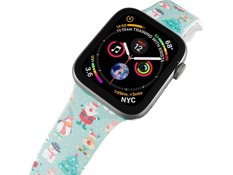 Apple watch řemínek Zimní radovánky