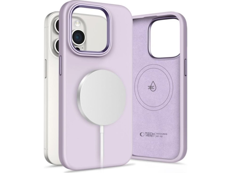 Ochranný kryt na iPhone 15 Pro MAX - Tech-Protect, Pure MagSafe Mauve