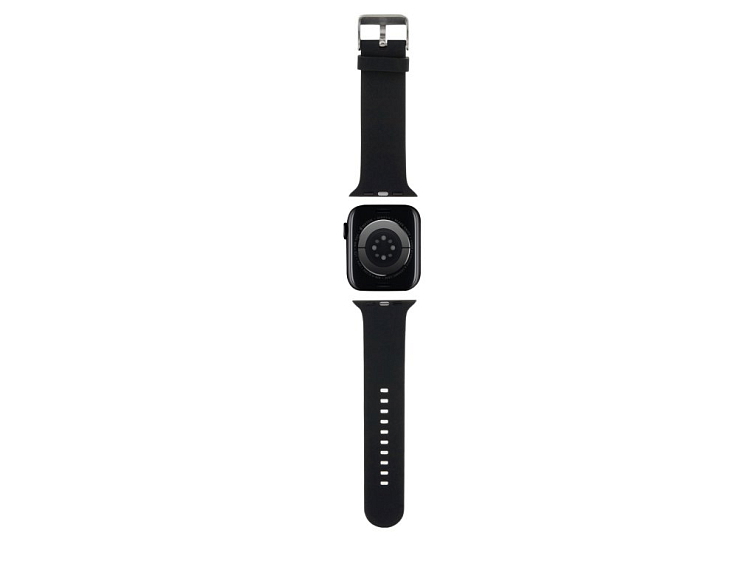 Řemínek pro Apple Watch 38mm / 40mm / 41mm / 42mm - Karl Lagerfeld, Karl Head NFT Black KLAWMSLKNK