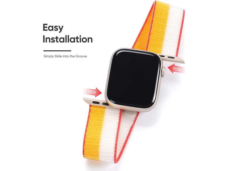 Řemínek pro Apple Watch 44mm / 45mm / 46mm / 49mm - DuxDucis, Sport MaizeWhite
