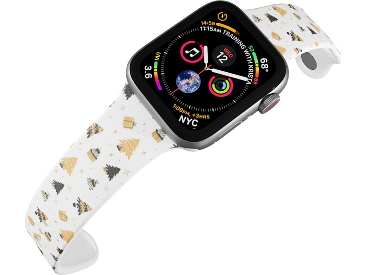 Apple watch řemínek Vánoční stromky s dárky
