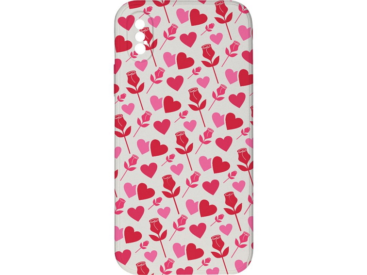 Kryt Srdce a růže pro iPhone X/XS