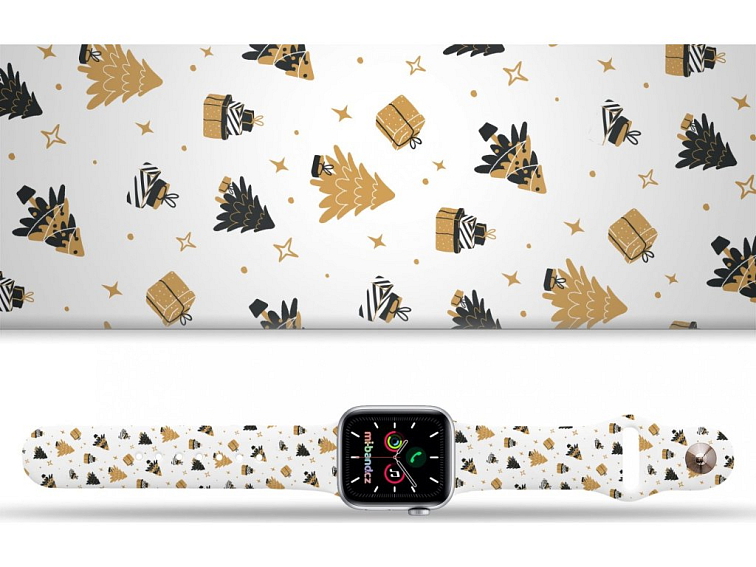 Apple watch řemínek Vánoční stromky s dárky