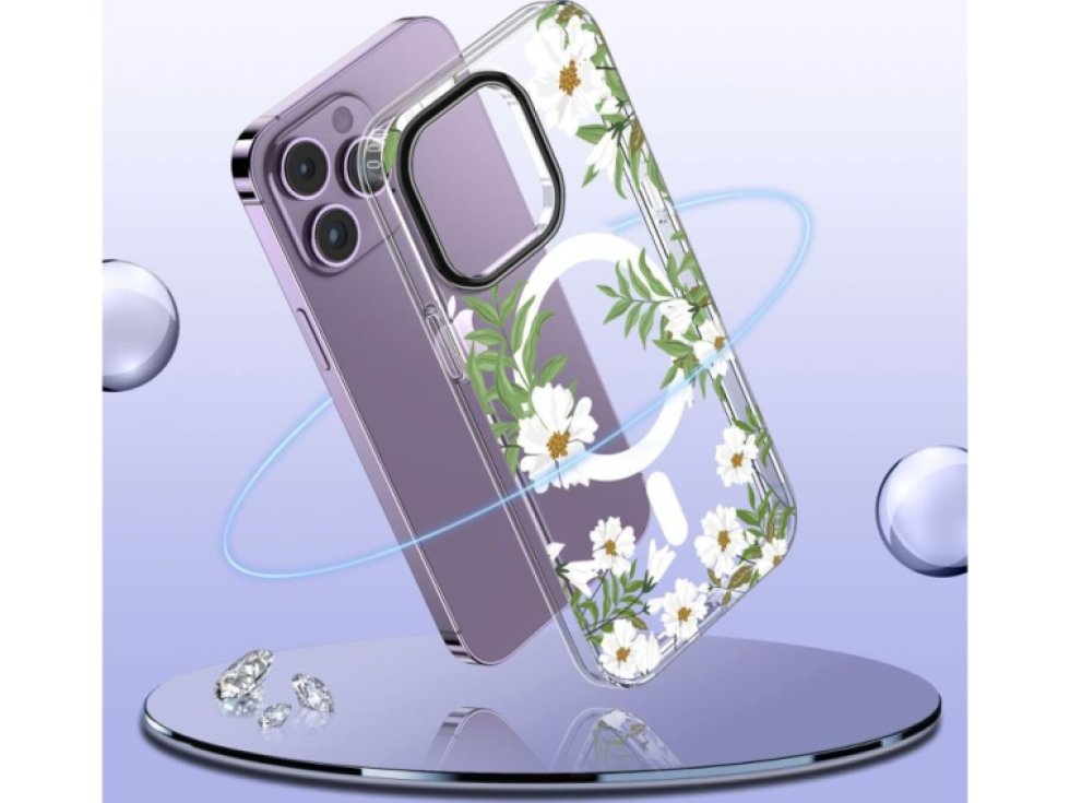 Ochranný kryt na iPhone 14 Pro MAX - Tech-Protect, Magmood MagSafe Spring Daisy