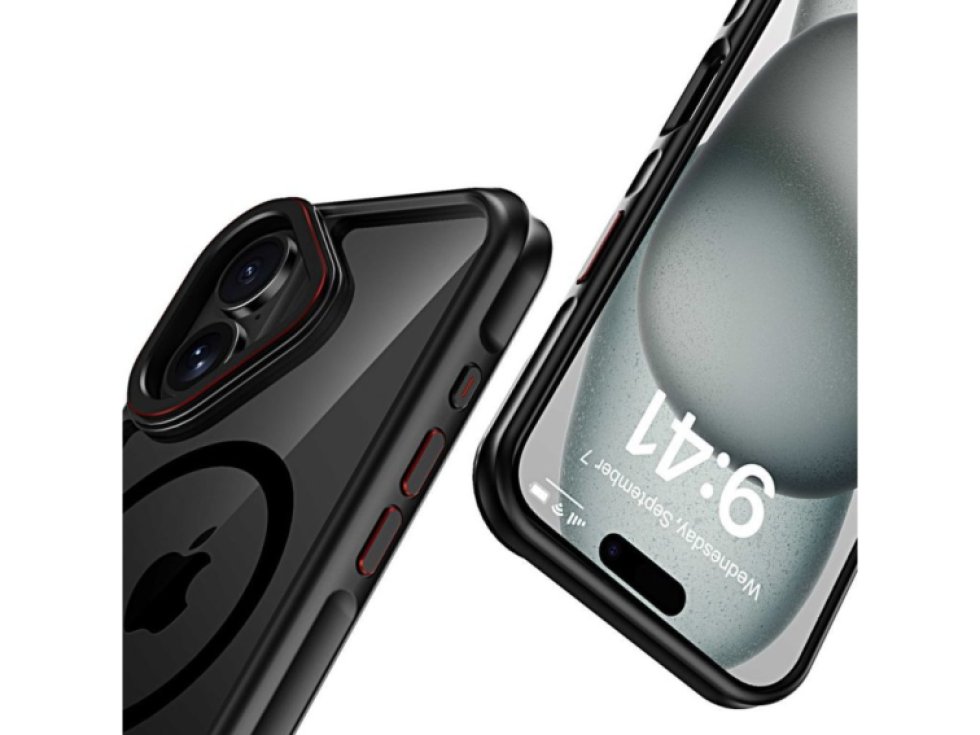 Ochranný kryt na iPhone 16 - Tech-Protect, Maghybrid MagSafe Black