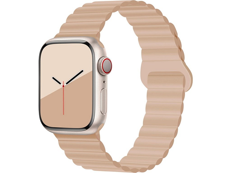 Stylový řemínek s magnetem pro Apple Watch - Pink Sand