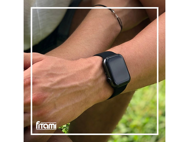 Jednobarevný řemínek pro Apple Watch - Černý