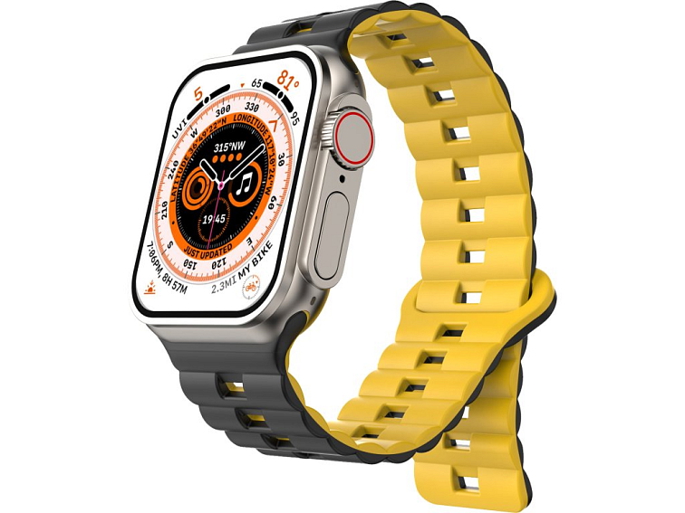 Magnetický silikonový řemínek pro Apple Watch 42/44/45/46/49mm