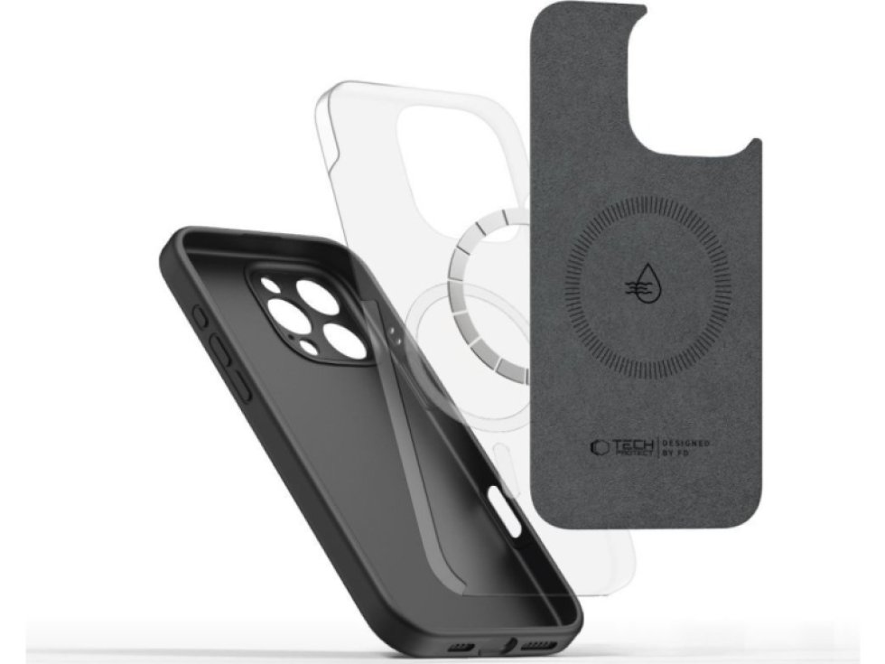 Ochranný kryt na iPhone 16 Pro MAX - Tech-Protect, Liquid MagSafe Black