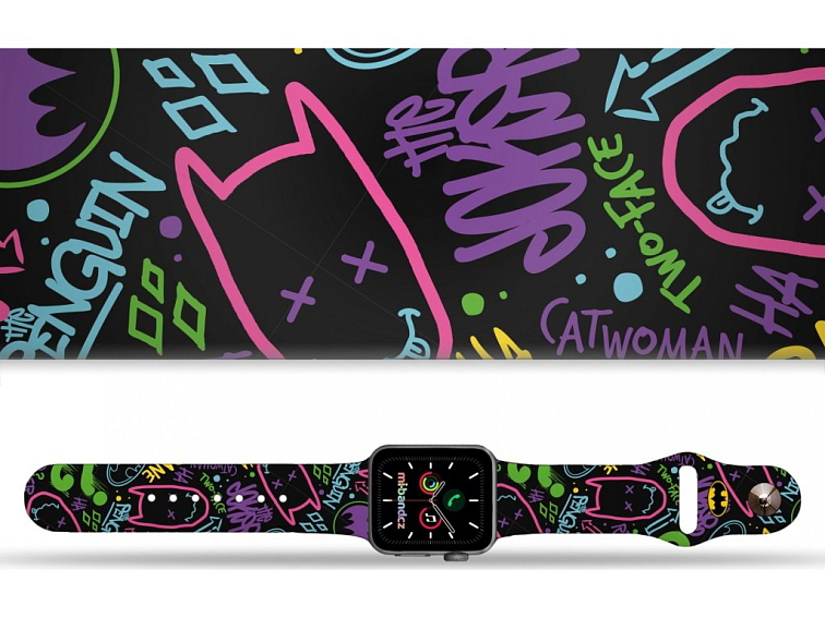 Apple watch řemínek Batman - Graffiti