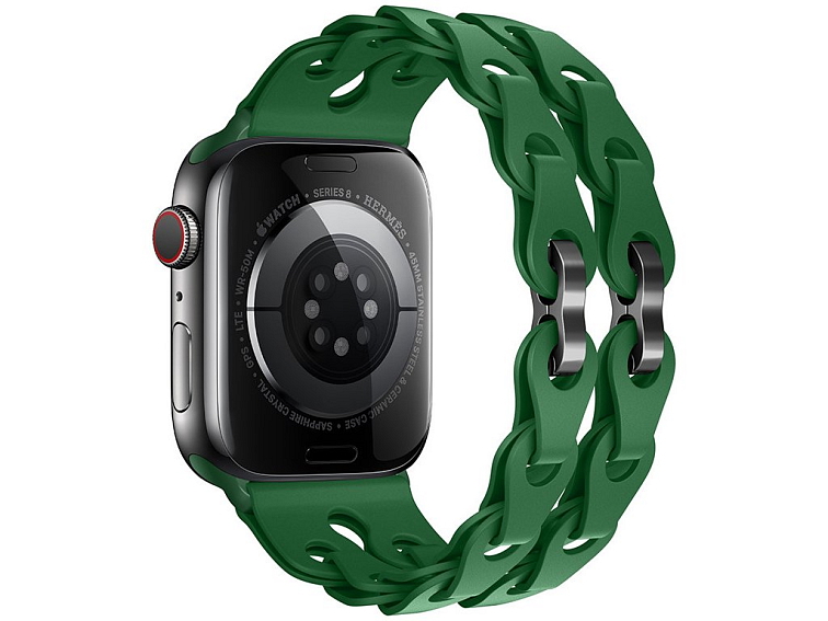 Silikonový řetízkový řemínek pro Apple Watch 38/40/41/42(S10)mm