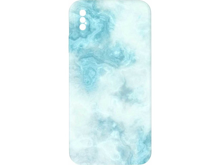Kryt Světle modrý mramor pro iPhone XS Max