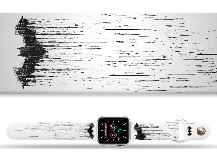 Apple watch řemínek Batman - Černo-bílý znak
