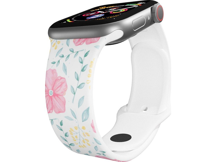 Apple watch řemínek Ibišek růžový