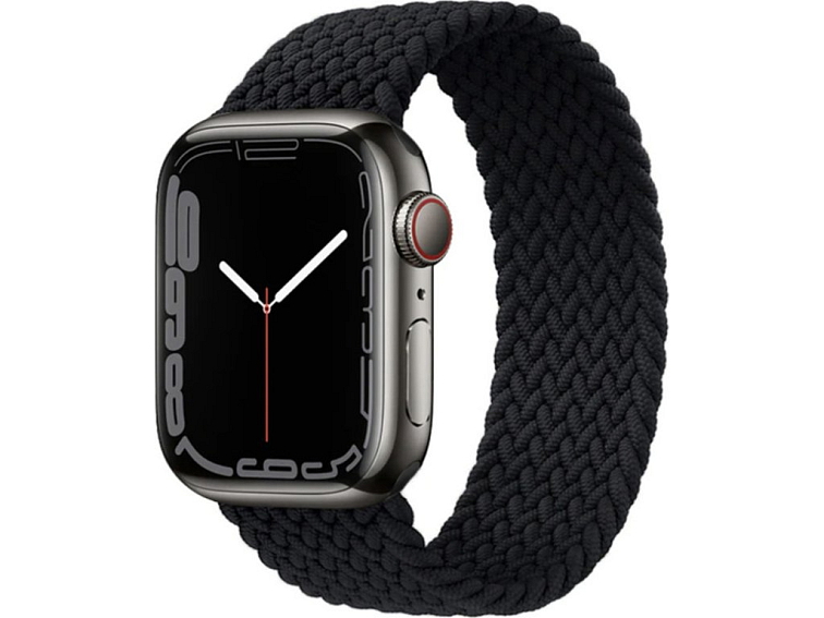 Pletený navlékací řemínek pro Apple Watch - Černý