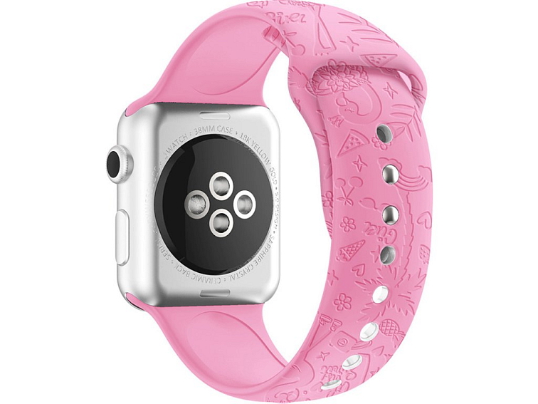 Letní řemínek pro Apple Watch - Barbie plameňáci