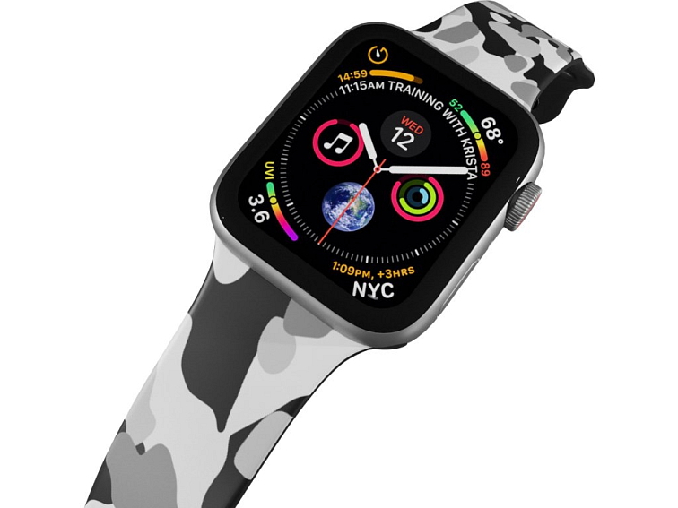 Apple watch řemínek Maskáč šedý