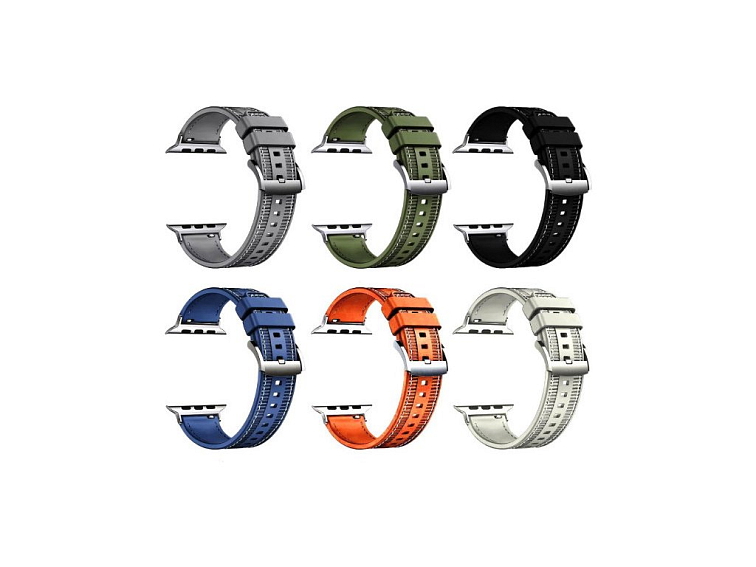 Silikonovo-textilní řemínek pro Apple Watch 38/40/41/42(S10)mm