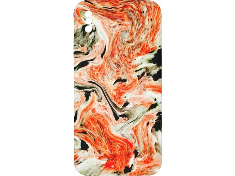 Kryt Oranžový mramor pro iPhone XS Max