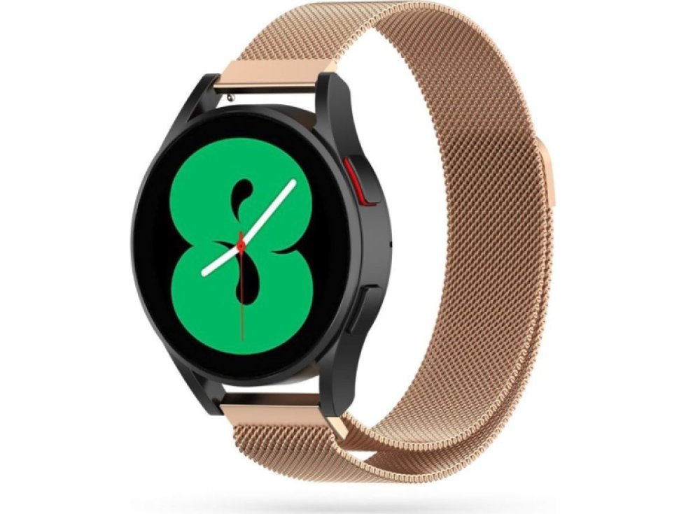 Řemínek pro Samsung Galaxy Watch 40mm / 42mm / 44mm / 46mm - Tech-Protect, Milaneseband Gold