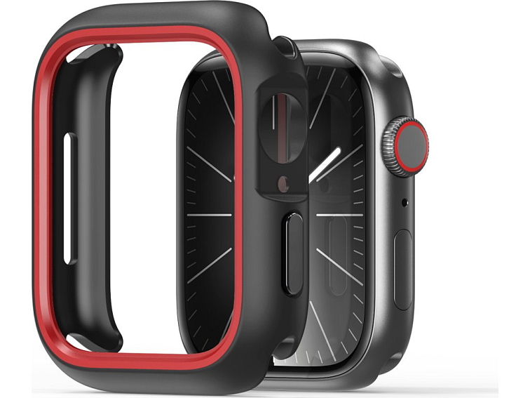 Ochranný kryt na Apple Watch 44mm - DuxDucis, Bamo Black/Red