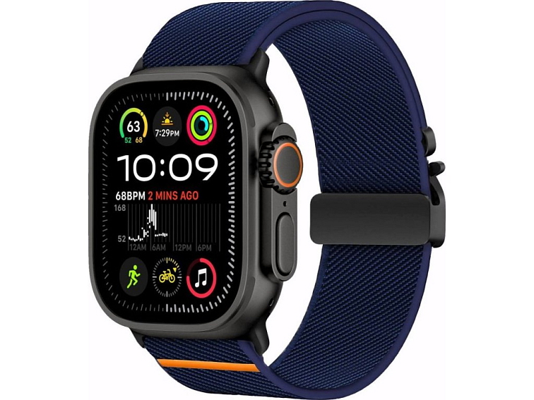 Řemínek pro Apple Watch 44mm / 45mm / 46mm / 49mm - Tech-Protect, Nylon Clasp Navy