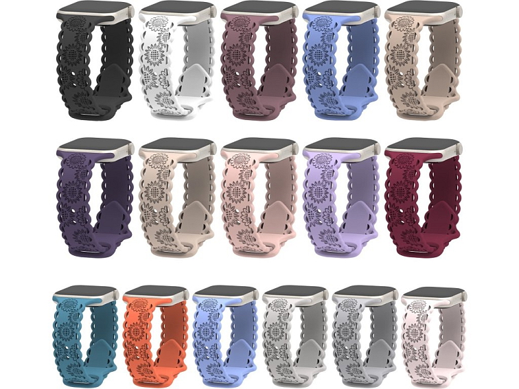 Perforované slunečnice řemínek pro Apple Watch 38/40/41/42(S10)mm