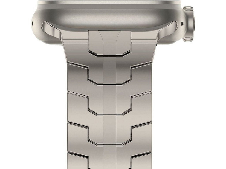 Řemínek na Apple Watch 44mm / 45mm / 46mm / 49mm - Tech-Protect, Stainless Line Titanium