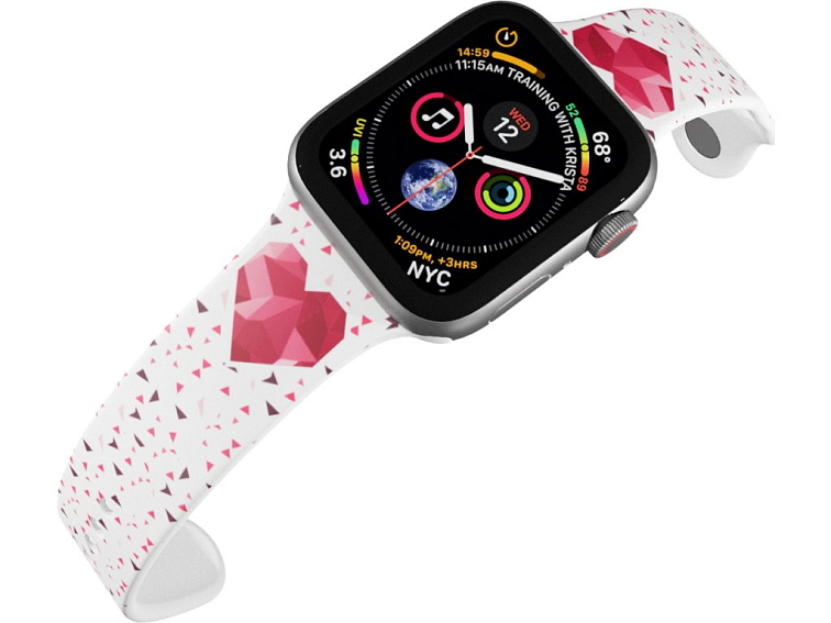 Apple watch řemínek Srdce s trojúhelníky
