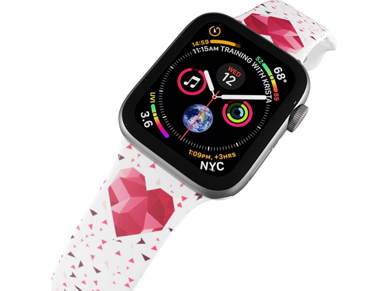 Apple watch řemínek Srdce s trojúhelníky