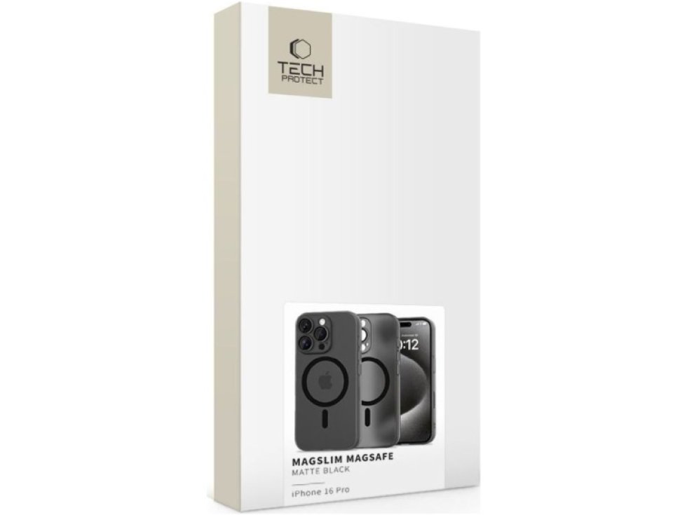 Ochranný kryt na iPhone 16 Pro - Tech-Protect, MagSlim MagSafe Black