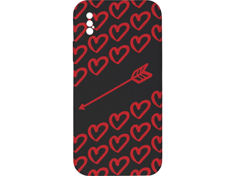 Kryt Amorův šíp černý pro iPhone X/XS