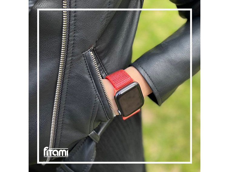 Nylonový řemínek na Apple Watch - Nektarinka