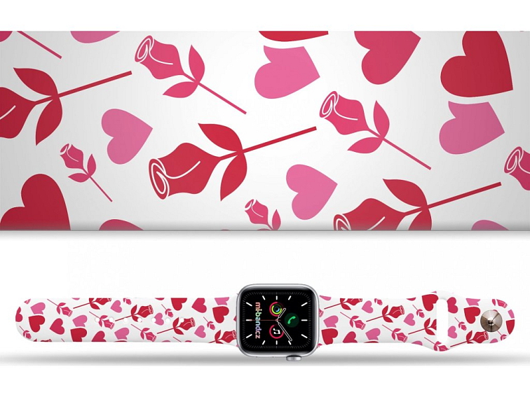 Apple watch řemínek Srdce a růže