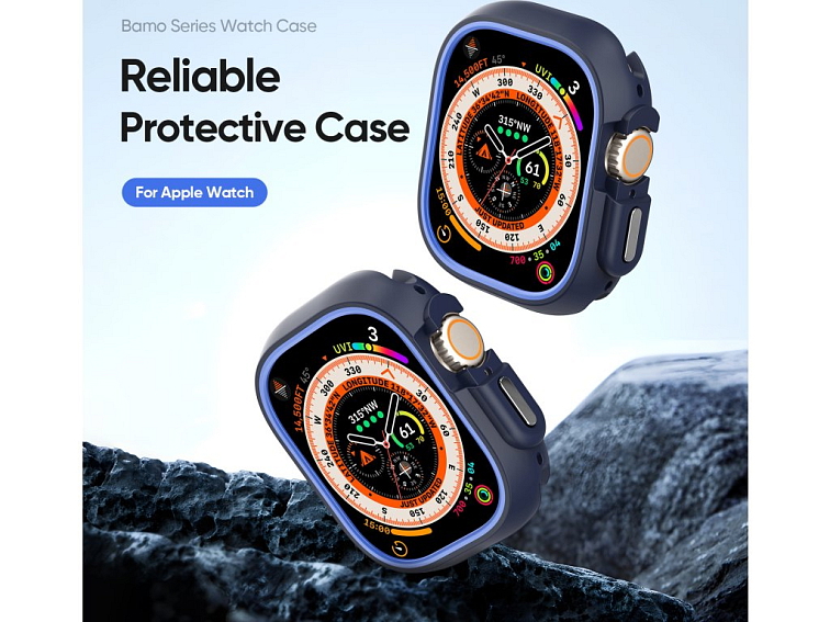 Ochranný kryt na Apple Watch 49mm - DuxDucis, Bamo Midnight/Blue